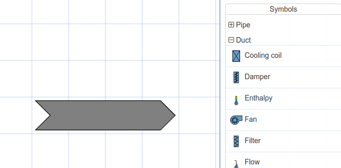 Graphivac drag and drop HVAC symbol placement